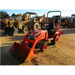 2014 KUBOTA BX25DLB LOADER BACKHOE, VIN/SN:17128 - 4X4, BUCKET, ROLL BAR, METER READING 693 HOURS