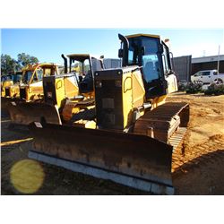 2013 JOHN DEERE 650K LGP CRAWLER TRACTOR, VIN/SN:238018 - 6 WAY BLADE, CAB, A/C, METER READING 3,227