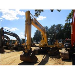 2014 KOMATSU PC210LC-10 HYDRAULIC EXCAVATOR, VIN/SN:A10556 - 9'-6" STICK, 48" BUCKET, THUMB, REAR CA