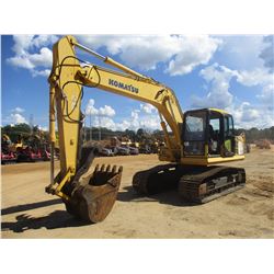 2009 KOMATSU PC160LC-7 HYDRAULIC EXCAVATOR, VIN/SN:K45374 - 8'6" STICK, 42" BUCKET, THUMB, CAB, A/C,