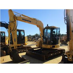 2012 KOMATSU PC78US-8 HYDRAULIC EXCAVATOR, VIN/SN:17363 - 8' STICK, 22" BUCKET, AUX HYD, CAB, A/C, M