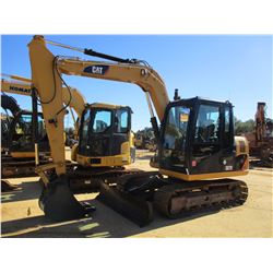 2013 CAT 307D EXCAVATOR, VIN/SN:DSG03412 - 7' 6" STICK, 24" BUCKET, AUX HYD, BLADE, CAB, A/C, METER 