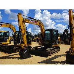 2013 CAT 307D HYDRAULIC EXCAVATOR, VIN/SN:DSG03411 - 7' STICK, 24" BUCKET, AUX HYD, BLADE, RUBBER IN