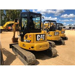 2015 CAT 305.5E2 CR EXCAVATOR, VIN/SN:EJX00475 - 6' STICK, 22" BUCKET, AUX HYD, BLADE, RUBBER TRACKS