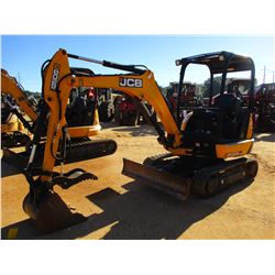 2015 JCB 8029CTS MINI EXCAVATOR, VIN/SN:02315115 - 4' 3  STICK, BUCKET, HYD THUMB, SWING AWAY BOOM, 