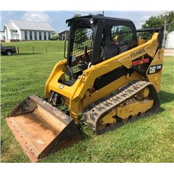 2015 CAT 259D SKID STEER LOADER, VIN/SN:FTL-04626 - CRAWLER, TWO SPEED, GP BUCKET, CANOPY, METER REA