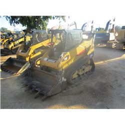 2013 CAT 259B3 SKID STEER LOADER, VIN/SN:YYZ04747 - CRAWLER, MP BUCKET, TWO SPEED, CANOPY, METER REA