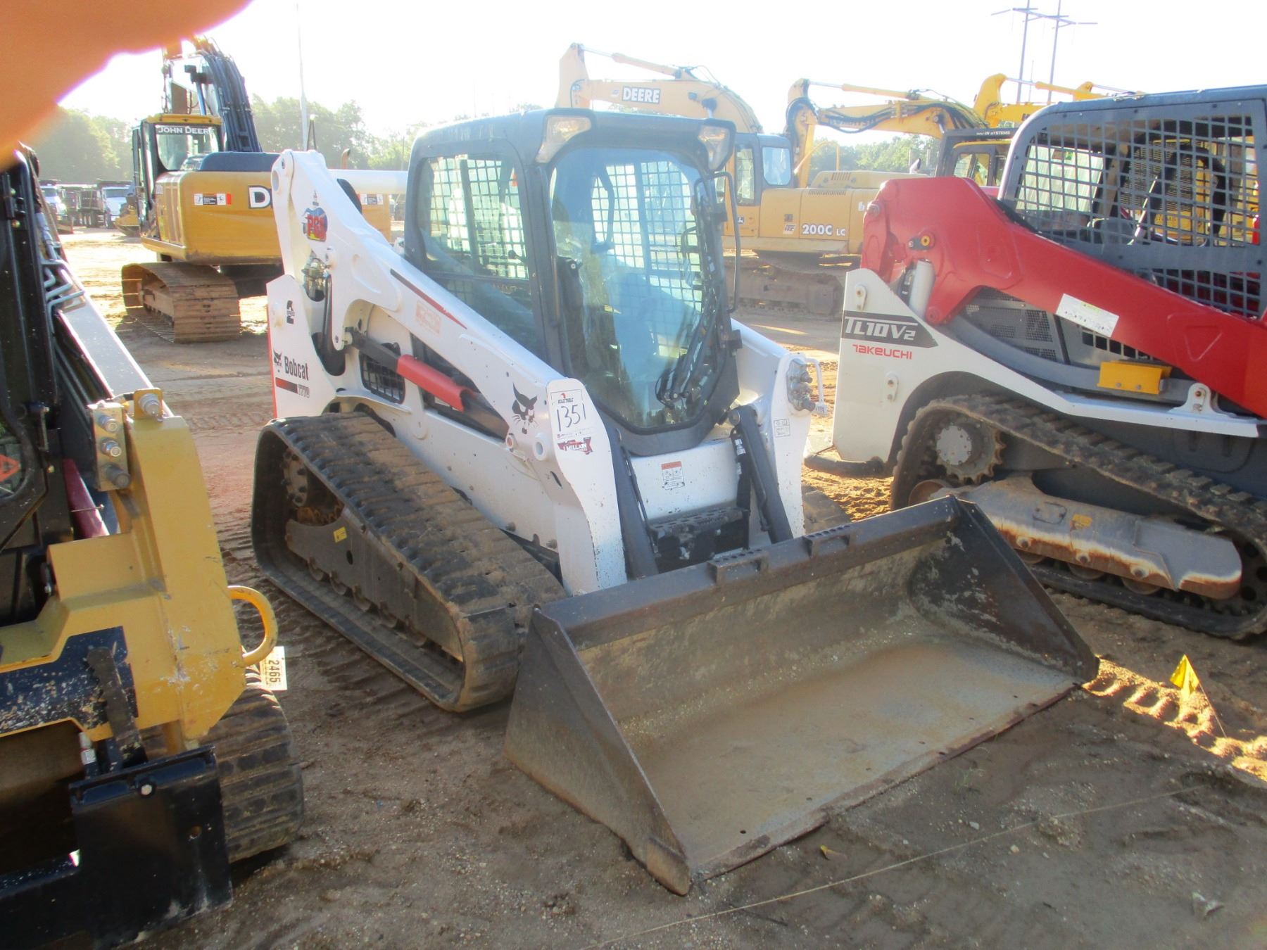2015 BOBCAT T770 SKID STEER LOADER, VIN/SNAN8T14377 CRAWLER, BUCKET