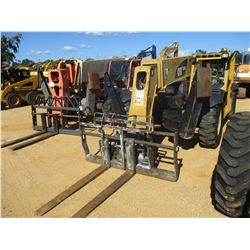 CAT TL943 TELESCOPIC FORKLIFT, VIN/SN:TBL01472 - 9,000# CAPACITY, OUTRIGGERS, 5' FORKS, CANOPY, METE