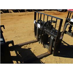 JLG FORK ATTACHMENT FITS SKID STEET LOADER, (B6)