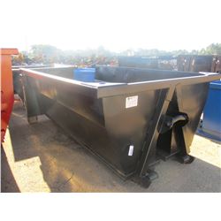 12 YARD ROLL OFF CONTAINERS, 36" LIFT BAR AND CABLE HOOK, (B7)