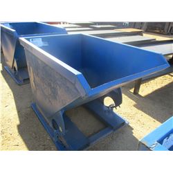 1.5 CUBIC YARD SELF DUMPING HOPPER, (B7)
