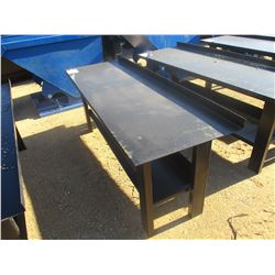 29.5" X 90" STEEL WORK BENCH W/SHELF, (B7)
