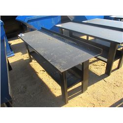 29.5" X 90" STEEL WORK BENCH W/SHELF, (B7)