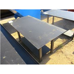 29.5" X 60" STEEL WORK BENCH W/SHELF, (B7)
