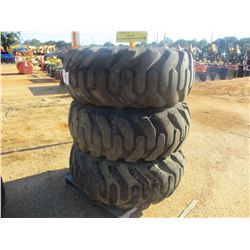 (3) 20.5-25 TIRES & RIMS, (B8)