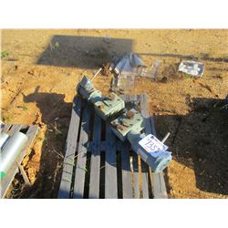 (2) ELECTRIC MOTORS W/ GEAR BOX, (B9)