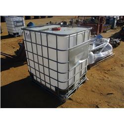 300 GAL PLASTIC CONTRAILER W/METAL CAGE (B9)