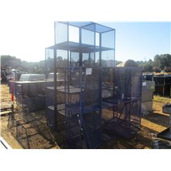 (5) EXPANDED METAL STORAGE CAGES (B9)