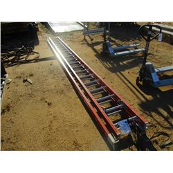 FIBERGLASS EXTENSION LADDER, 38', (B9)