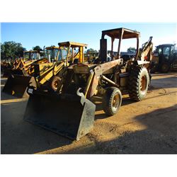 FORD 4500 LOADER BACKHOE, VIN/SN:82222 - BUCKET, CANOPY, METER READING 1,009 HOURS