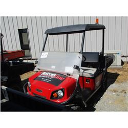 2015 EZ-GO TERRAIN 250 GOLF CART, VIN/SN:3099087 - GAS ENGINE, WINDSHIELD, DUMP BODY, CANOPY