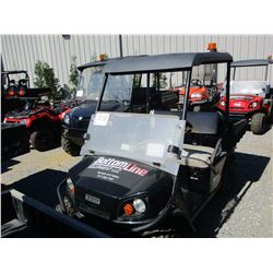2015 EZ GO TERRAIN 250 ATV, VIN/SN:3095268 - SIDE BY SIDE, GAS ENGINE, WINDSHIELD, CANOPY, DUMP BED,