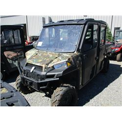 POLARIS RANGER 900 EFI GAS ENGINE, CREW CAB, WINCH, DUMP BED