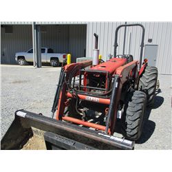 MASSEY FERGUSON 451 FARM TRACTOR, VIN/SN:9362BP04143 - MFWD, 2 REMOTES, BUSH HOG M34 FRONT END LOADE