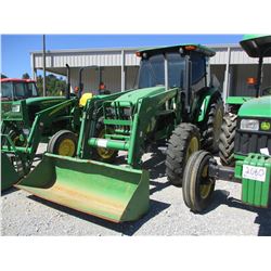 2007 JOHN DEERE 5525 FARM TRACTOR, VIN/SN:354079 - MFWD, 3 REMOTES, JOHN DEERE 542 LOADER ATTACH, BU