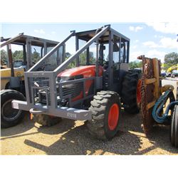 KUBOTA M108 SHD FARM TRACTOR, VIN/SN:M108550994 - MFWD, 2 REMOTES, WINCH, CANOPY, SWEEPS & SCREENS, 