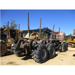TIMBER PRO TF830-B FORWARDER, VIN/SN:830B-0324-122209 - 4 BOLSTER BUNK, GRAPPLE, CAB, A/C, 750/55-26
