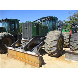2015 JOHN DEERE 748H SKIDDER, VIN/SN:661785 - DUAL ARCH, WINCH, CAB, A/C, 35.5L-32 TIRES, METER READ