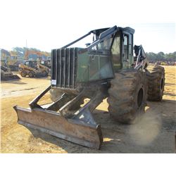 2006 JOHN DEERE 748G III SKIDDER, VIN/SN:600851 - DUAL ARCH, WINCH, CAB, A/C, 30.5L-32 TIRES, METER 