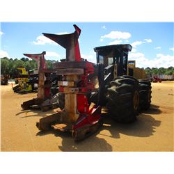 2014 CAT 563C FELLER BUNCHER, VIN/SN:W6300143 - CAT SC-57 SAW HEAD, CAB, A/C, 67X34.00-25 TIRES, MET