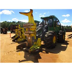 2016 JOHN DEERE 643L FELLER BUNCHER, VIN/SN:673611 - JOHN DEERE FD22B SAW HEAD, CAB, A/C, 28L-26 TIR