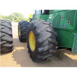 JOHN DEERE 643L FELLER BUNCHER, VIN/SN:671326 - JOHN DEERE SAW HEAD, CAB, A/C, 30.5R-32 TIRES, METER