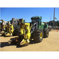 2014 JOHN DEERE 643K FELLER BUNCHER, VIN/SN:657661 - JOHN DEERE SAW HEAD, CAB, A/C, 28L-26 TIRES, ME