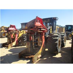 2014 CAT 553C FELLER BUNCHER, VIN/SN:W5300110 - CAT SH56B SAW HEAD, CAB, A/C, 30.5L-32 TIRES, METER 