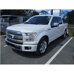2016 FORD F150 PLATNUM PICKUP, VIN/SN:1FTEW1CG9GFA50177 - CREW CAB, RCO BOOST GAS ENGINE, A/T, BED C