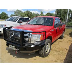 2013 FORD 150XLT PICKUP, VIN/SN:1FTFX1EF4DKF37490 - 4X4, EXT CAB, V8 GAS ENGINE, A/T, BED COVER, FRO
