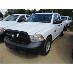 2014 DODGE RAM 1500 PICK UP, VIN/SN:1C6RR6FG3E5350374 - EXTENDED CAB, V8 GAS ENGINE, A/T, ODOMETER R