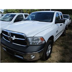 2013 DODGE RAM 1500 PICKUP, VIN/SN:1C6RR6FP6DS573023 - CREW CAB, GAS ENGINE, A/T, ODOMETER READING 1
