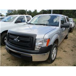 2013 FORD XL PICKUP, VIN/SN:1FTEX1CM7DFB69506 - V8 GAS ENGINE, A/T, LEER BED COVER, ODOMETER READING