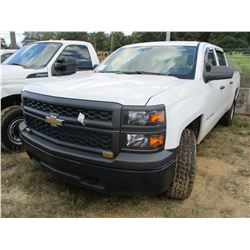 2014 CHEVROLET SILVERADO PICK UP, VIN/SN:1GCUKPEC6EG353322 - 4x4, CREW CAB, V8 GAS ENGINE, A/T, ODOM