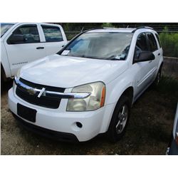 2007 CHEVROLET EQUINOX SUV, VIN/SN:2CNDL13F676003979 - GAS ENGINE, A/T