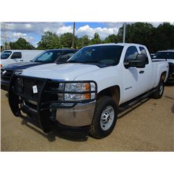 2012 CHEVROLET 2500 HD PICK UP, VIN/SN:1GC2KVCG8CZ317727 - 4X4, EXTENDED CAB, VORTEC V8 GAS ENGINE, 