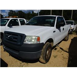 2005 FORD F150 PICK UP, VIN/SN:1FTPX14545NB31030 - 4X4, EXT CAB, 5.4L TRITON GAS ENGINE, A/T, ODOMET