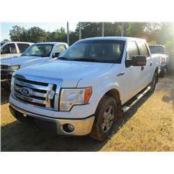 2010 FORD F150 XLT PICK UP, VIN/SN:1FTFW1CV7AFA48468 - CREW CAB, V8 GAS ENGINE, A/T, ODOMETER READIN
