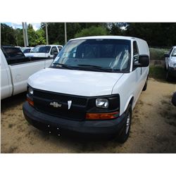 2008 CHEVROLET EXPRESS CARGO VAN, VIN/SN:1GCGG29K681136455 - GAS ENGINE, A/T, ODOMETER READING 73,48